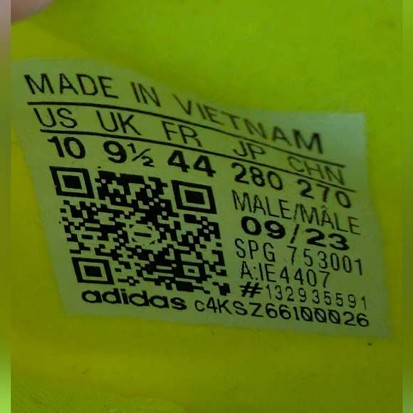 Adidas Men’s Adizero Electric Snack Attack Soccer Cleats – Lemon Lime – US 10 - Picture 4 of 4